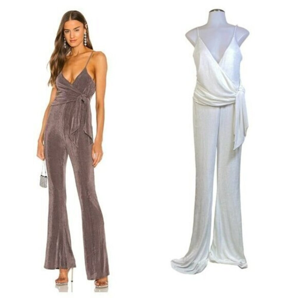 Michael Costello xREVOLVE Irene Jumpsuit - White